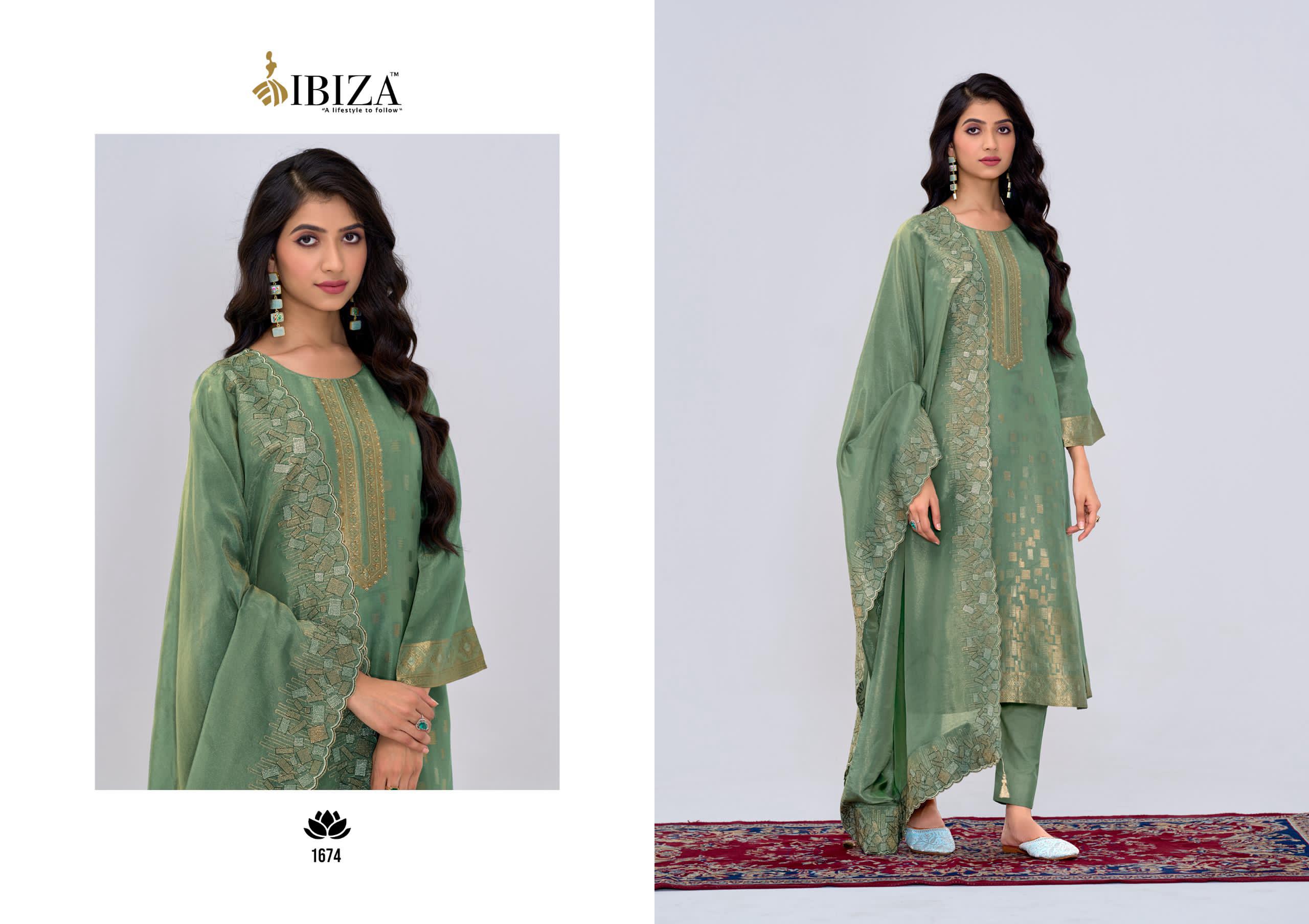 Ibiza Saaj Silk Shimmer Designer Salwar Kameez Collection