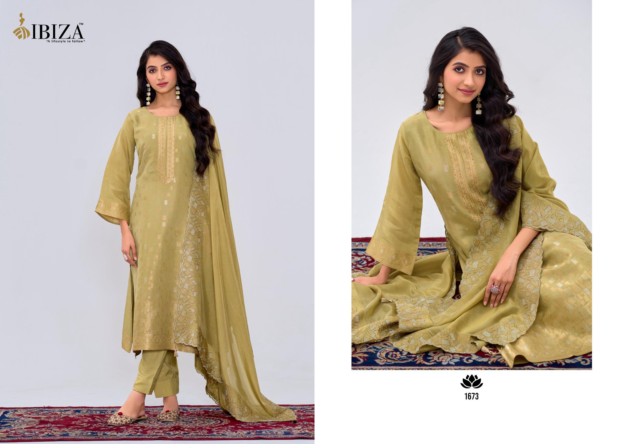 Ibiza Saaj Silk Shimmer Designer Salwar Kameez Collection