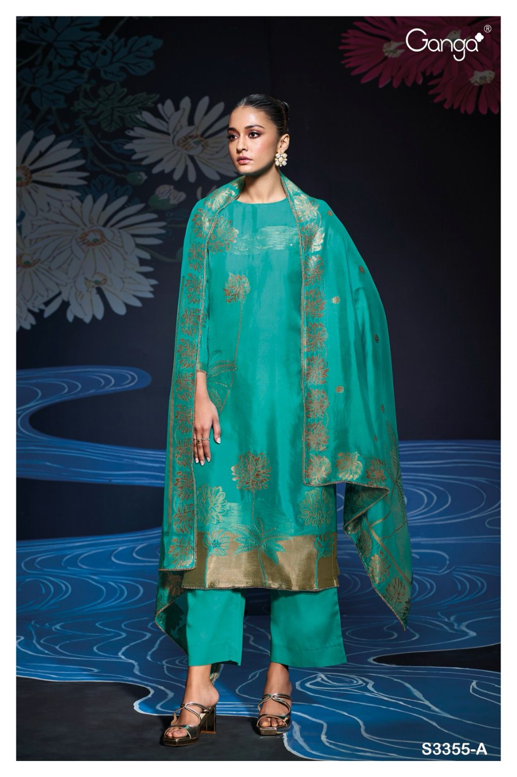 Ganga Nada Viscose Designer Salwar Suits Collection