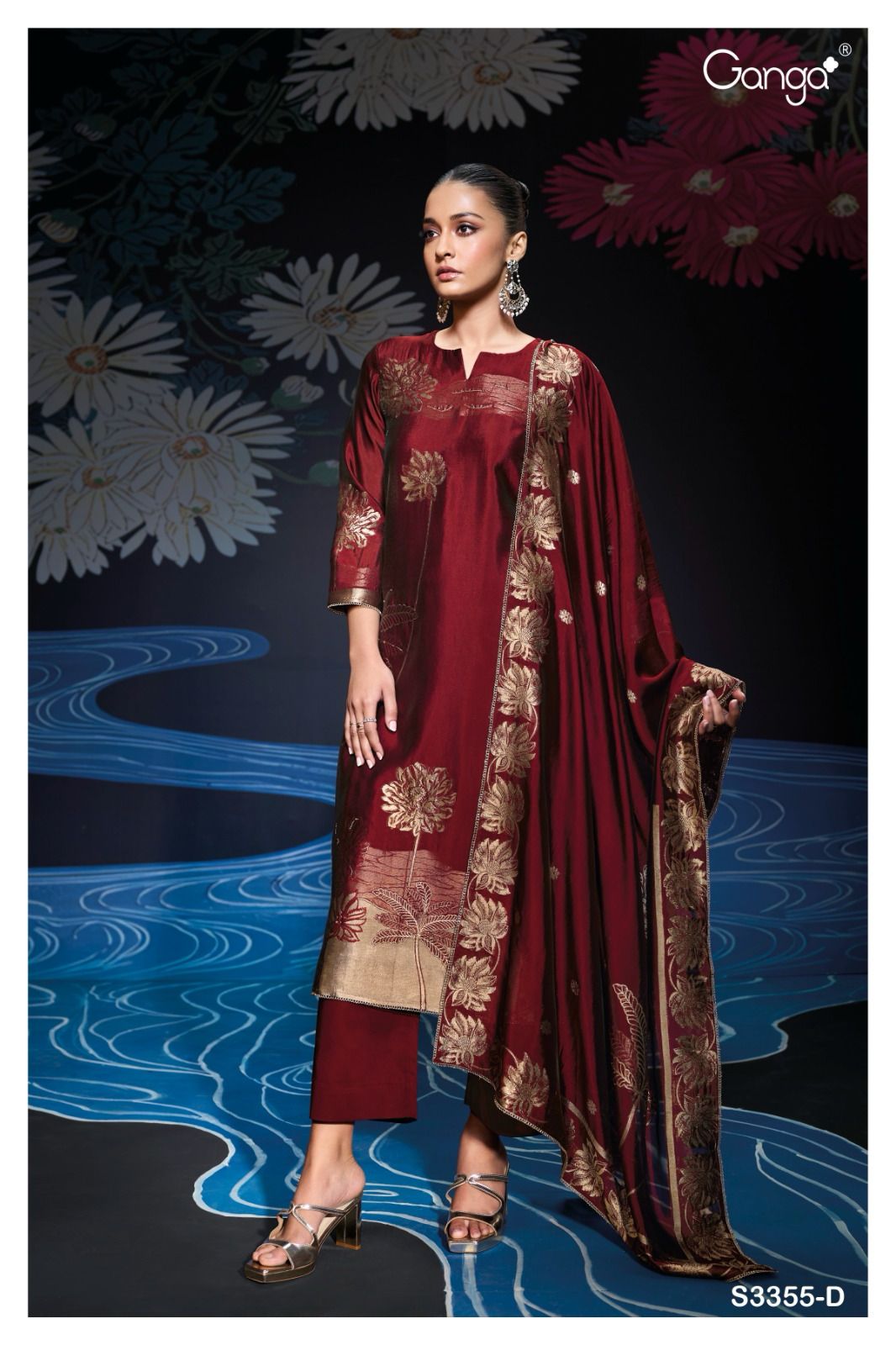 Ganga Nada Viscose Designer Salwar Suits Collection