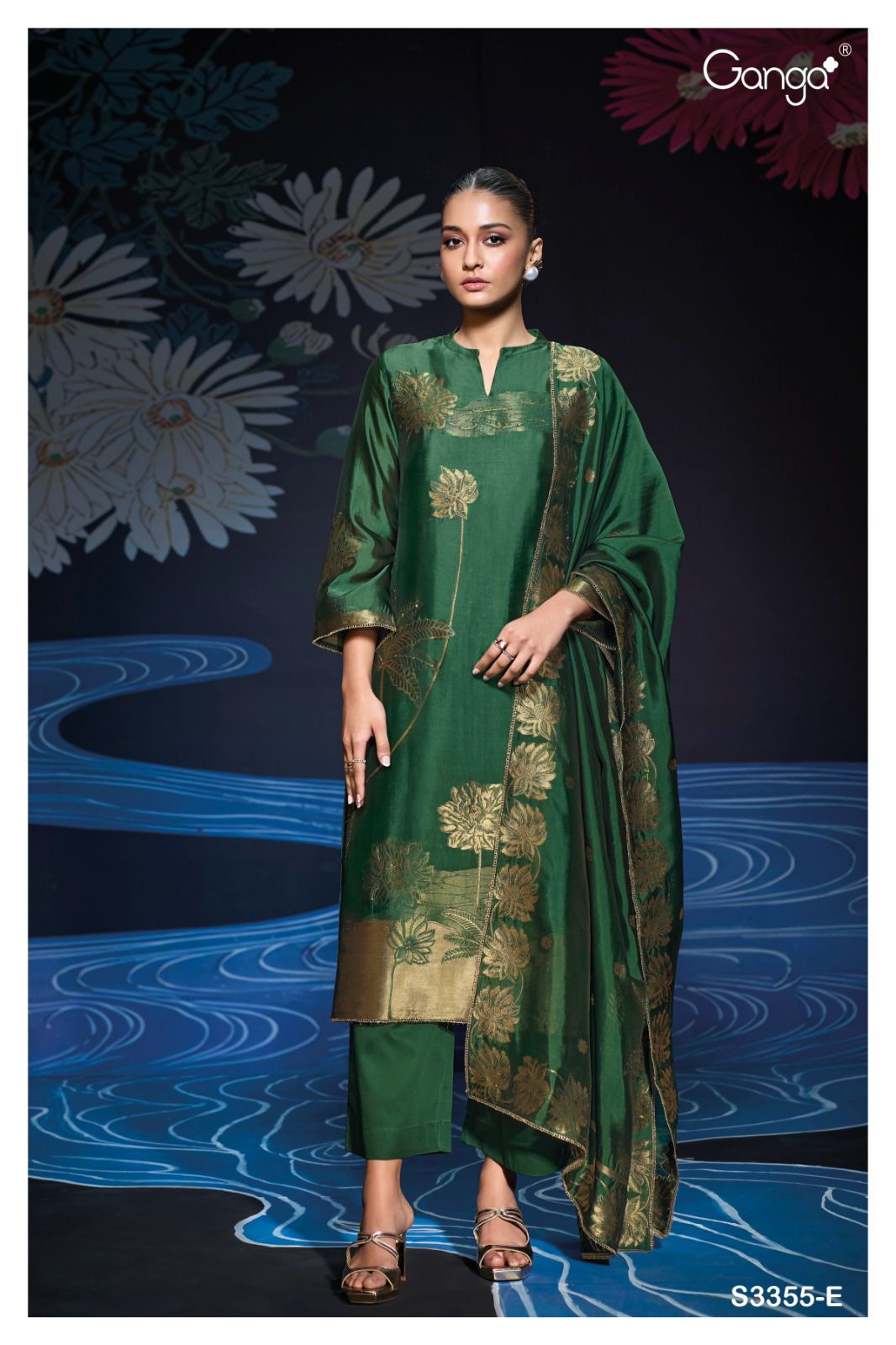 Ganga Nada Viscose Designer Salwar Suits Collection