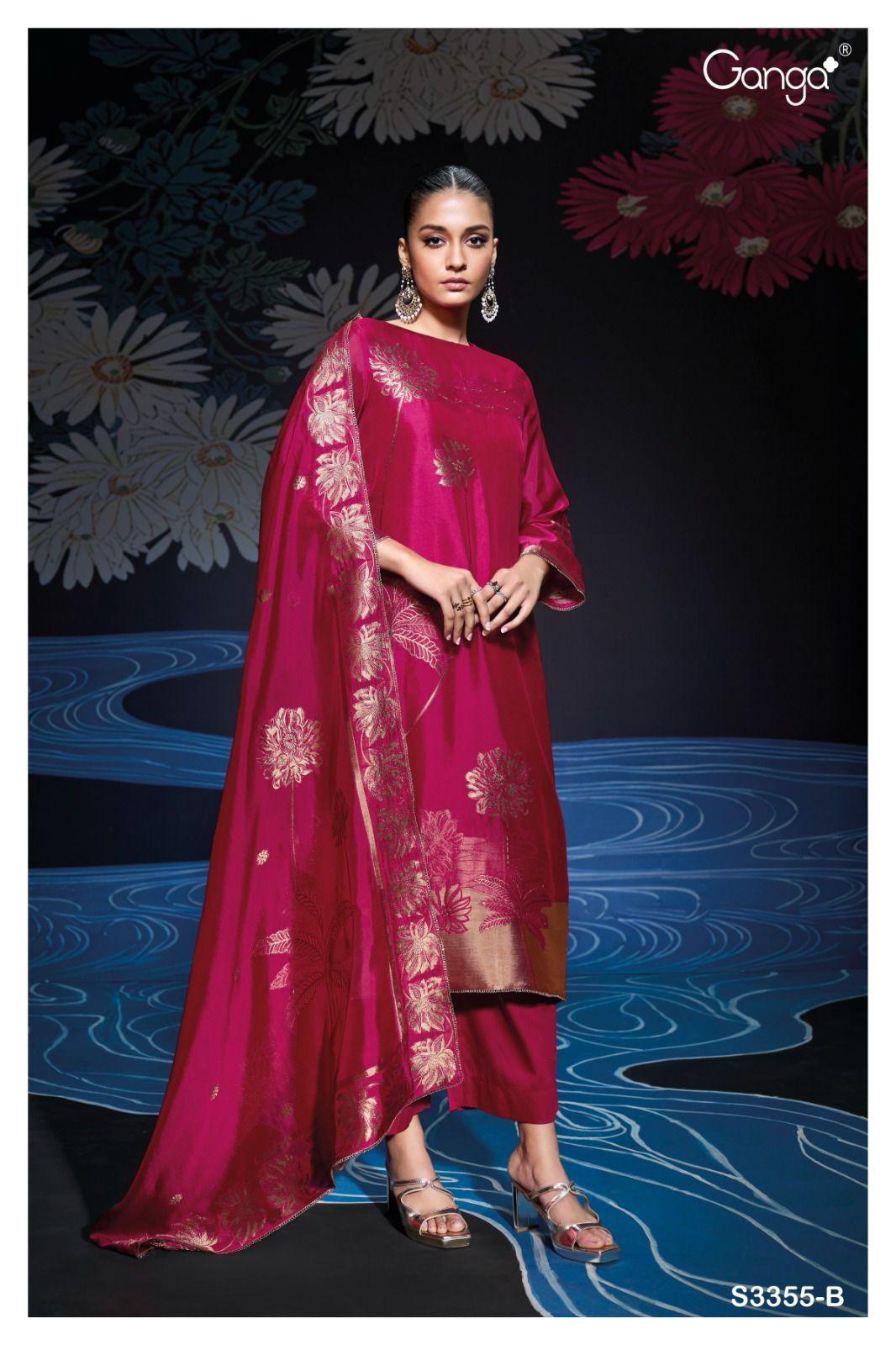 Ganga Nada Viscose Designer Salwar Suits Collection