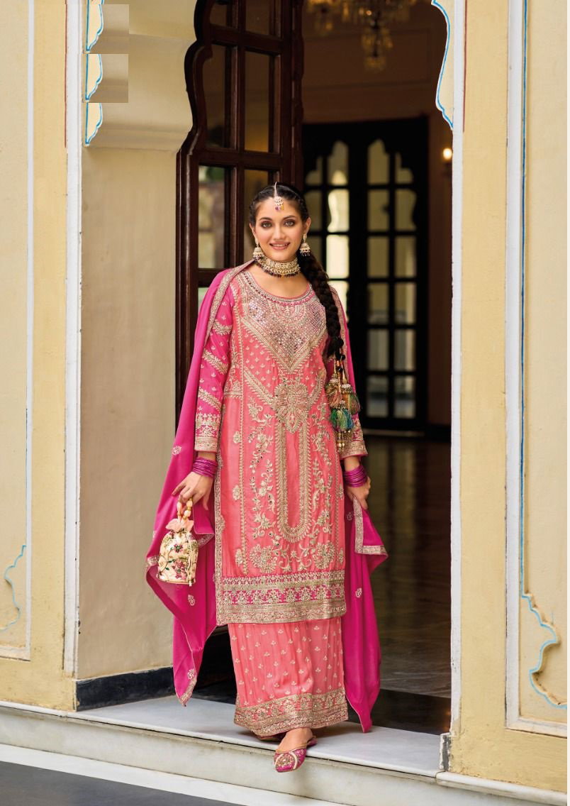 Surili Nx 1630 To 1633 Designer Embroidered Chinon Salwar Suits Collection