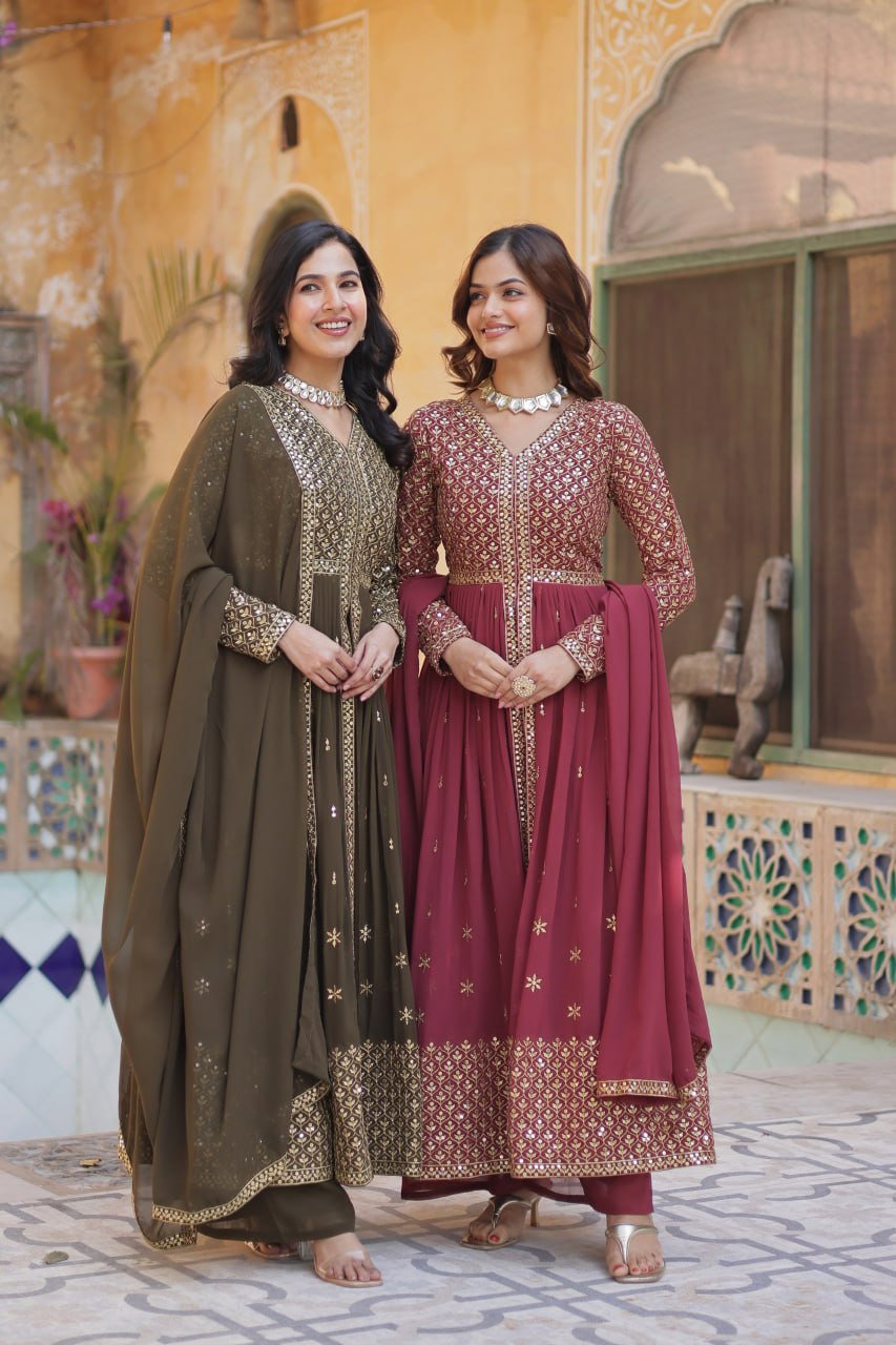 Luna Vol 16 Latest Designed Georgette Embroidered Suits Collection