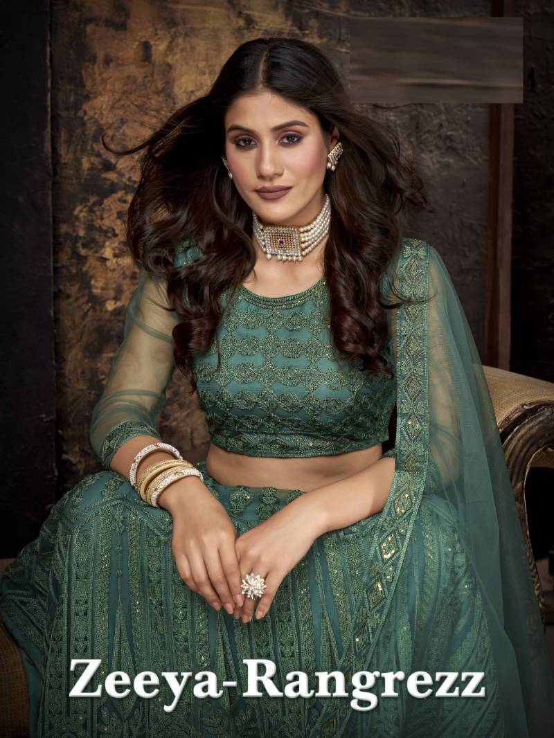 Zeeya Rangrezz Net Embroidered Designer Lehenga Choli Collection