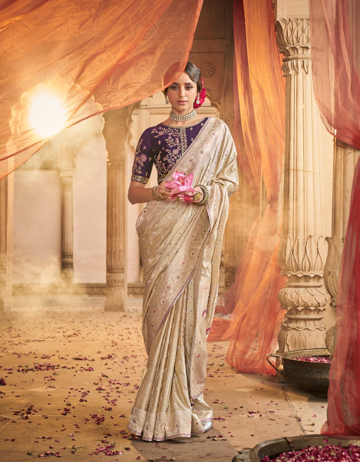 Kira Kaya Satin Based Party Wear Designer Saree Collection
