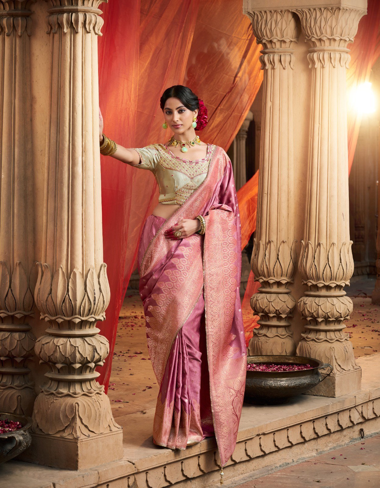 Kira Kaya Satin Based Party Wear Designer Saree Collection
