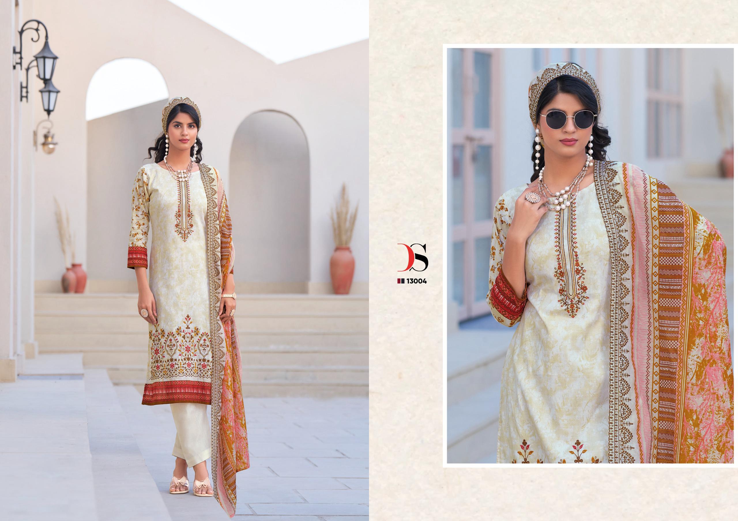 Deepsy Bin Saeed 13 Lawn Collection Pakistani Salwar Kameez