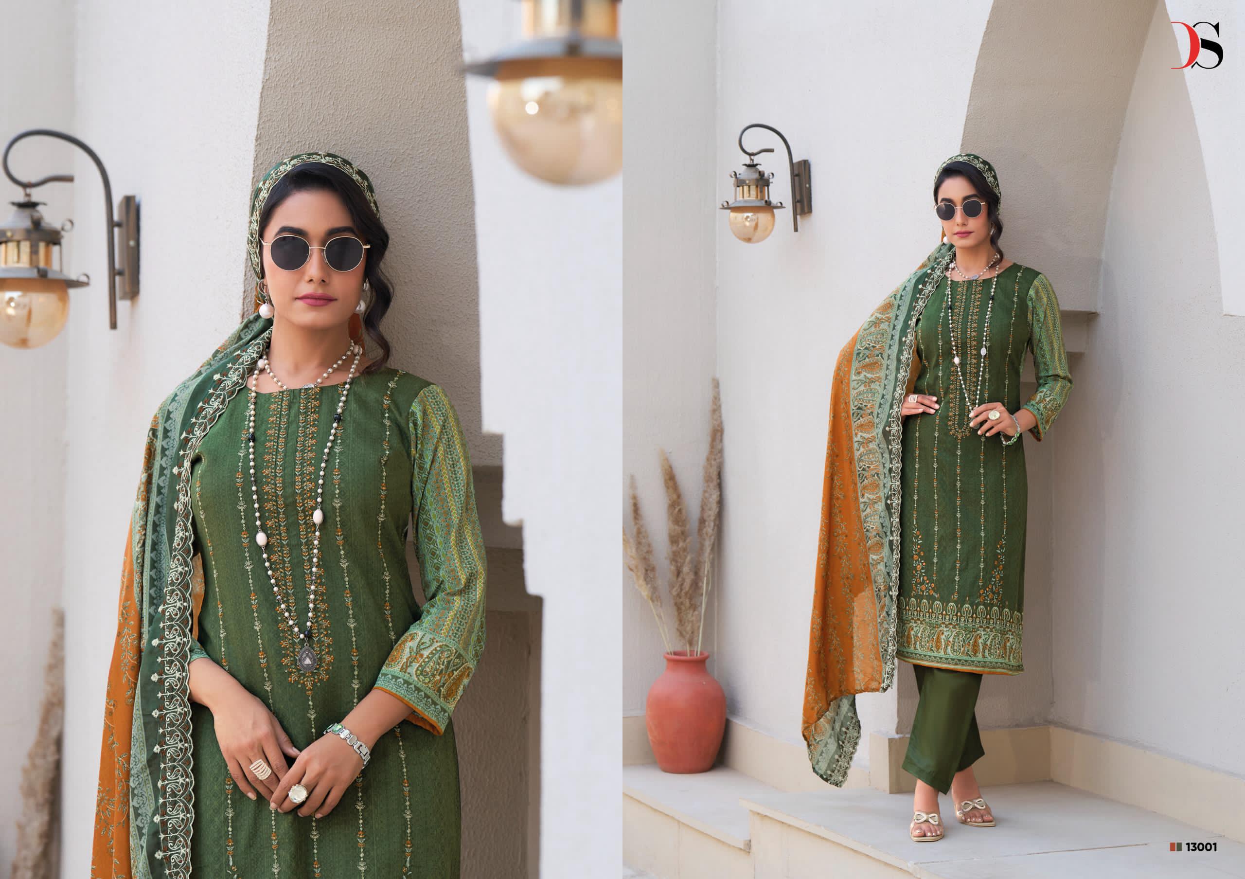 Deepsy Bin Saeed 13 Lawn Collection Pakistani Salwar Kameez