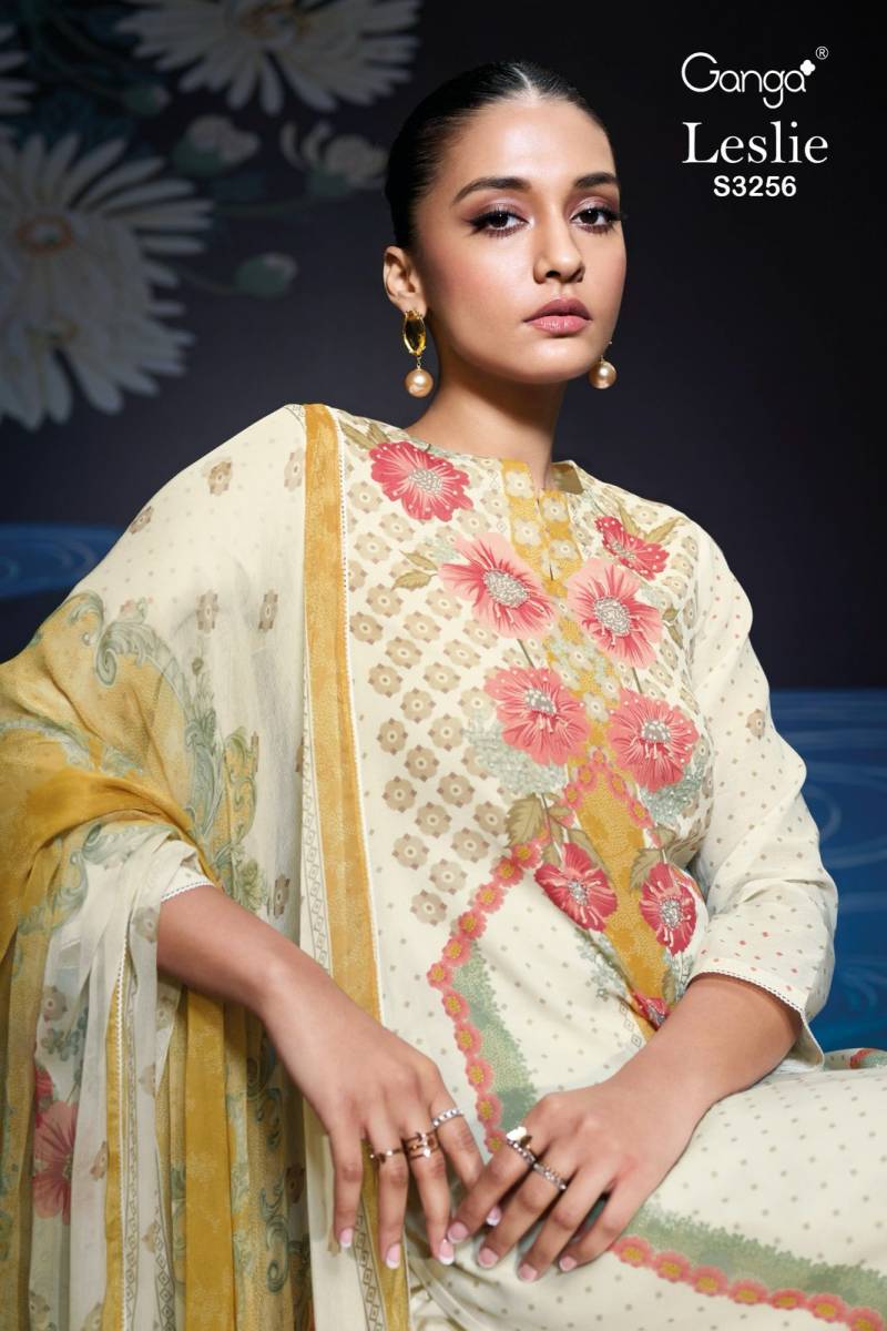 Ganga Leslie Mal Printed Designer Salwar Suits Collection