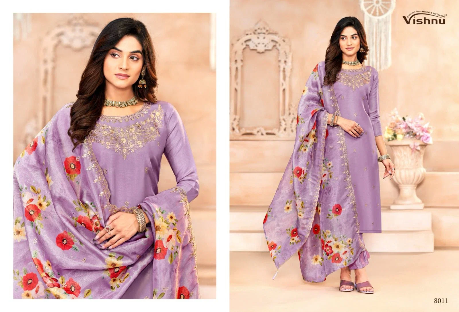 Vishnu Sajada Shimmer Fancy Dress Material Collection