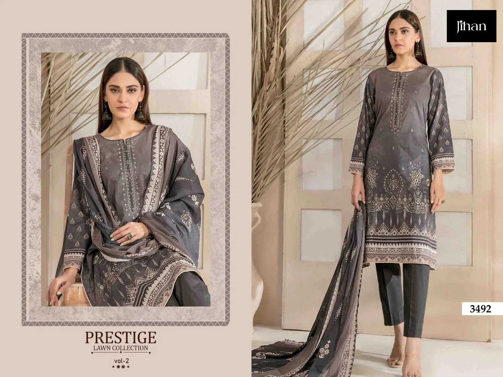 Jihan Prestige Vol 2 Cotton Dupatta Pakistani Salwar Kameez