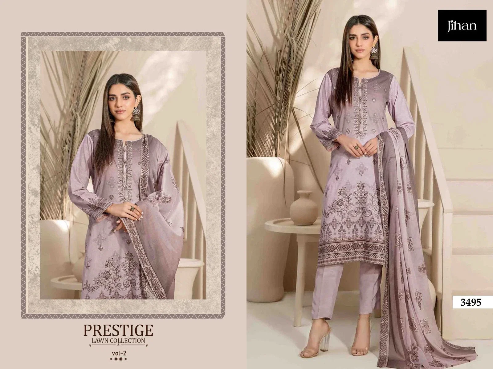Jihan Prestige Vol 2 Cotton Dupatta Pakistani Salwar Kameez
