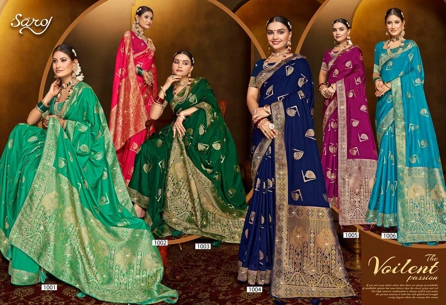 Saroj Harsiddhi Dola Saroski Vol 3 Wedding Wear Silk Saree Collection