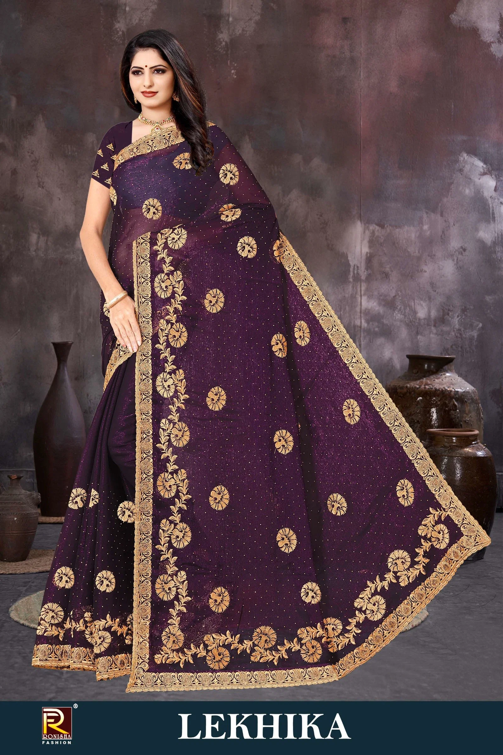 Ronisha Lekhika Traditional Shimmer Silk Saree Collection
