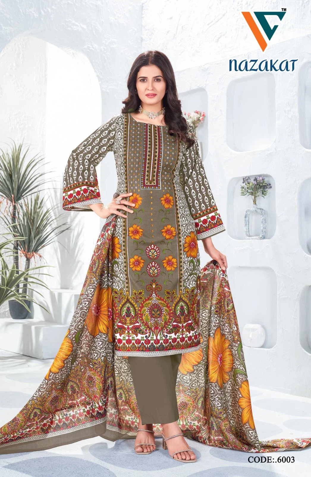 Vandana C Nazakat Vol 6 Cotton Dress Material Collection