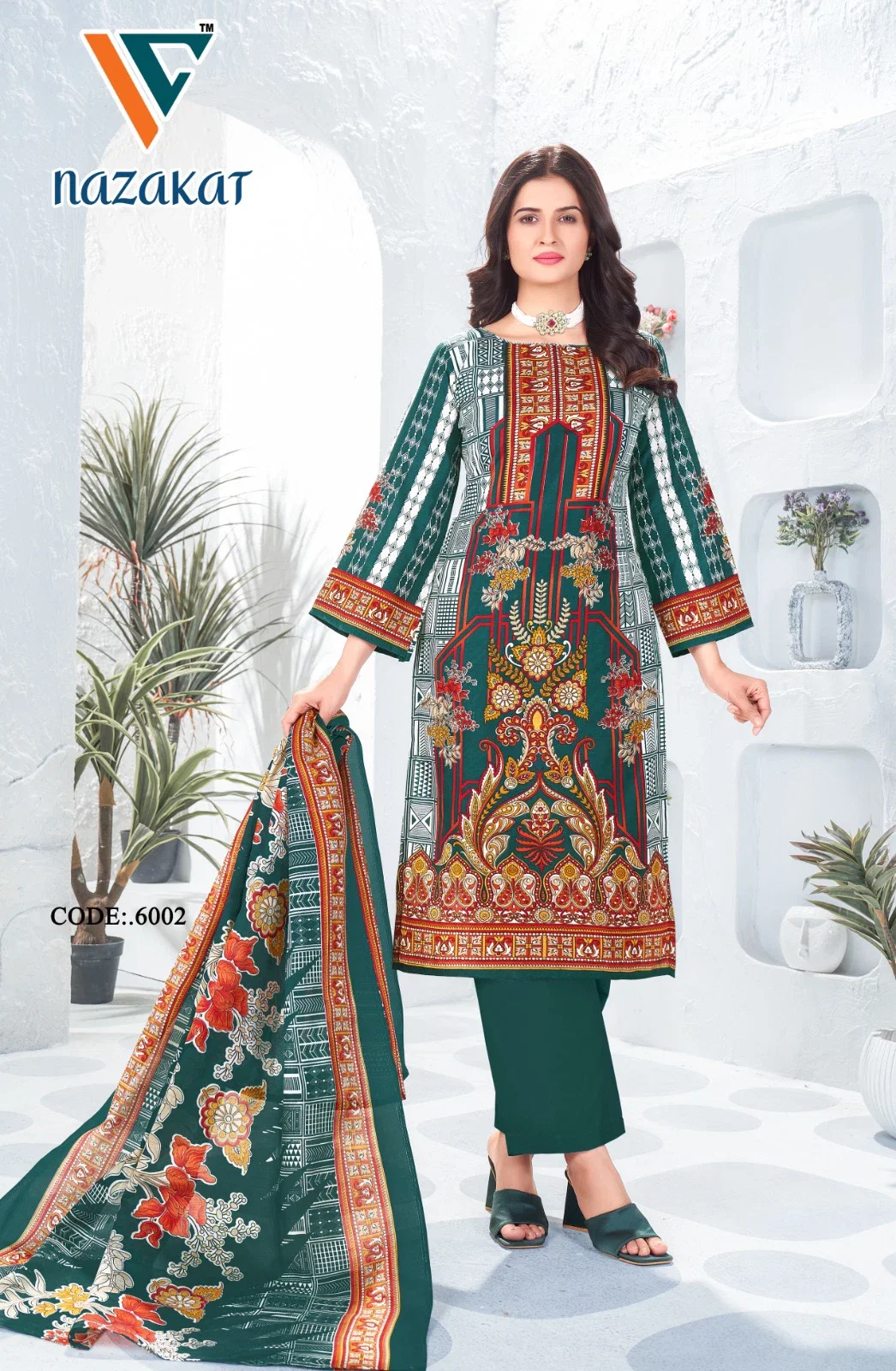Vandana C Nazakat Vol 6 Cotton Dress Material Collection