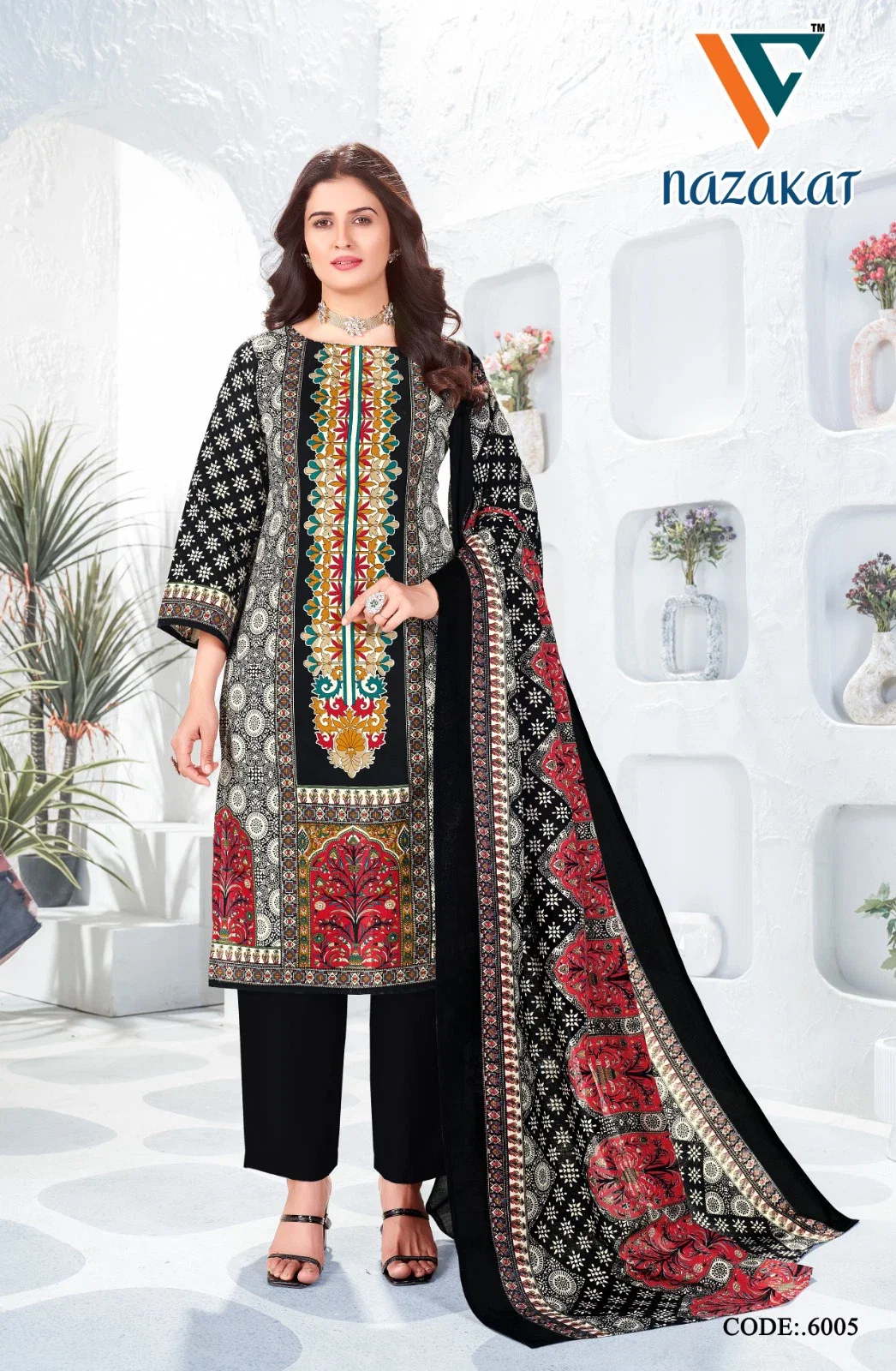 Vandana C Nazakat Vol 6 Cotton Dress Material Collection