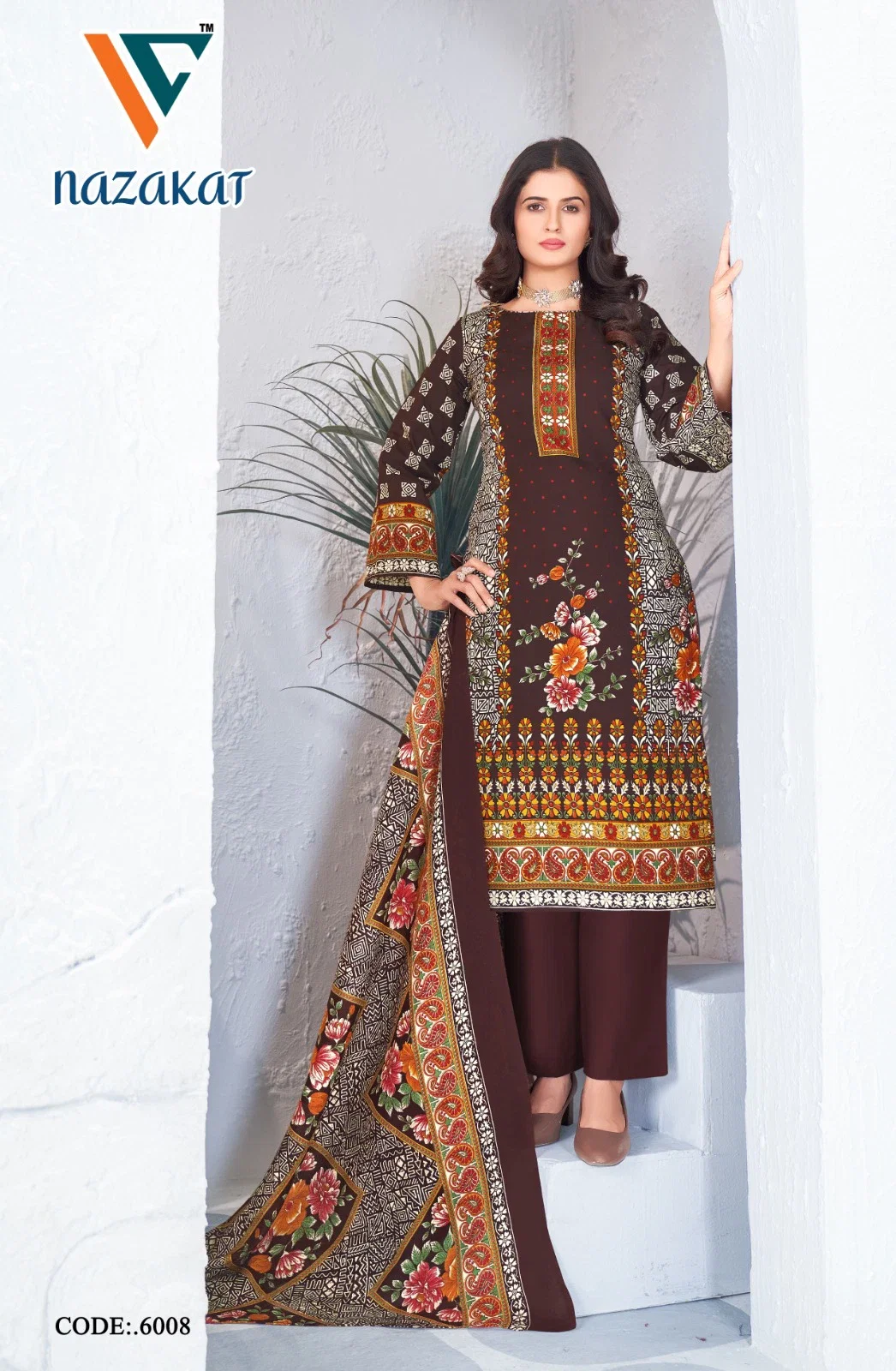 Vandana C Nazakat Vol 6 Cotton Dress Material Collection