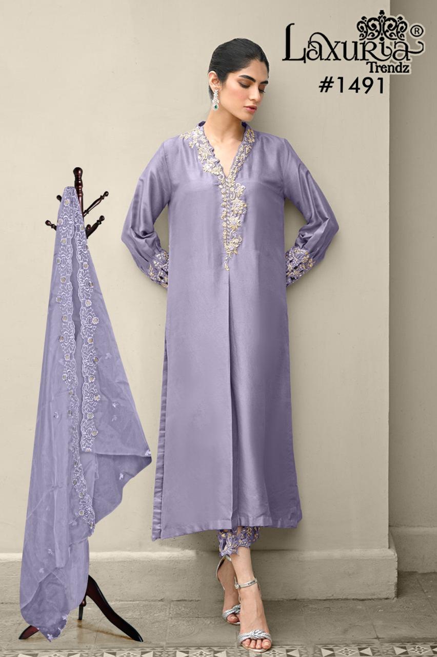 Laxuria Trendz 1491 Satin Tunic Ready Made Collection