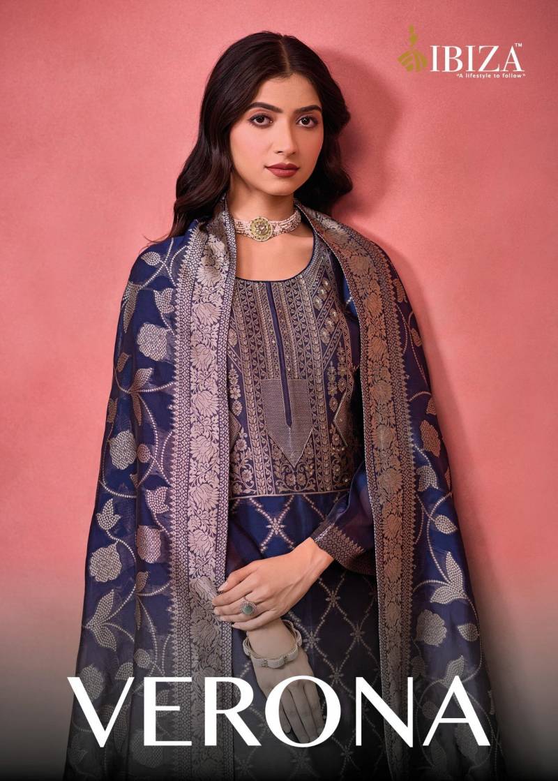 Ibiza Verona Banglory Silk Jacquard Salwar Kameez Collection