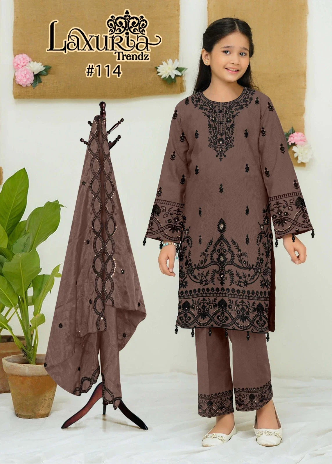 Laxuria Trendz 114 Georgette Kids Wear Ready Made Collection