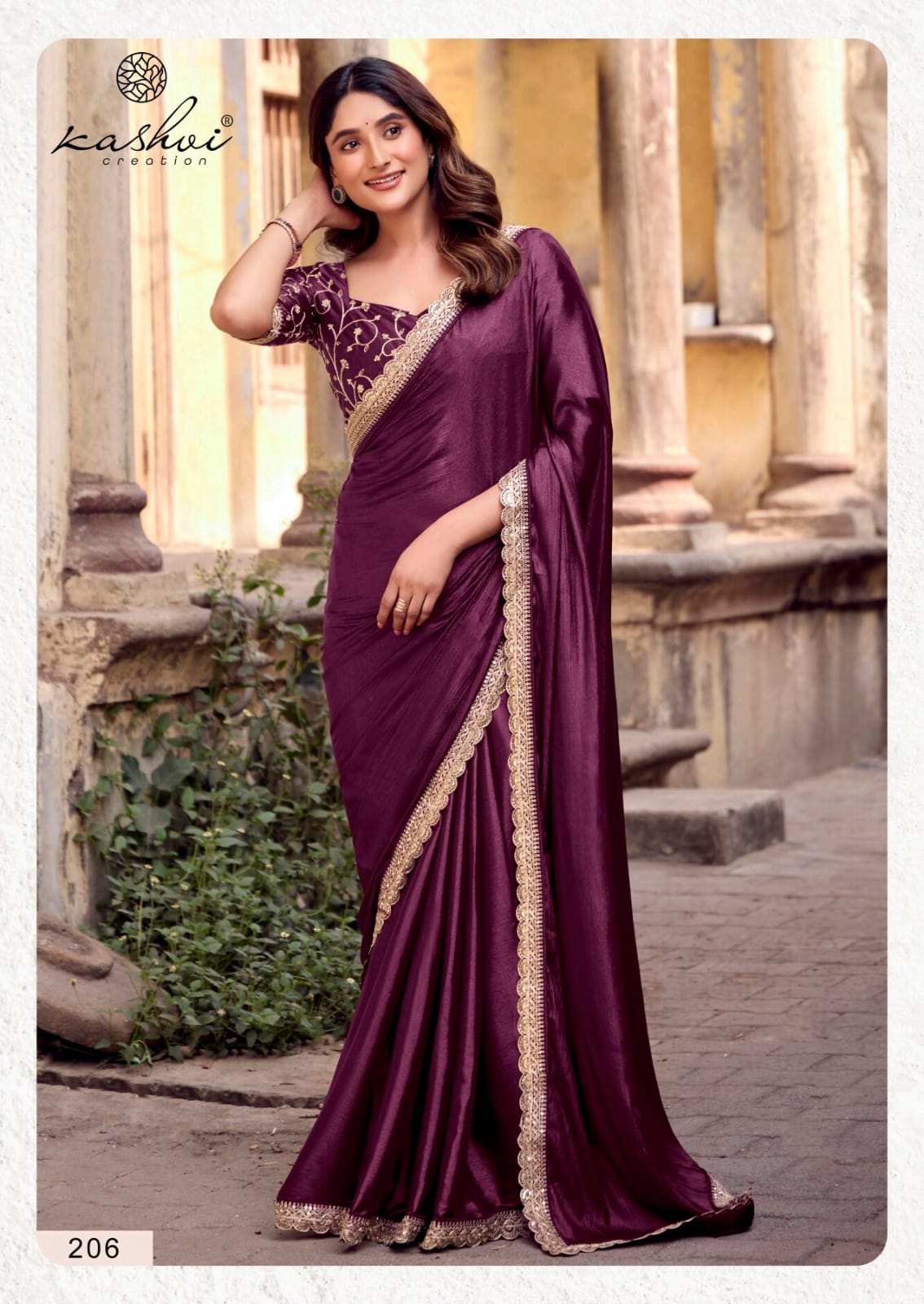 Kashvi Heritage Vol 2 Soft Silk With Coding Lace Saree Collection