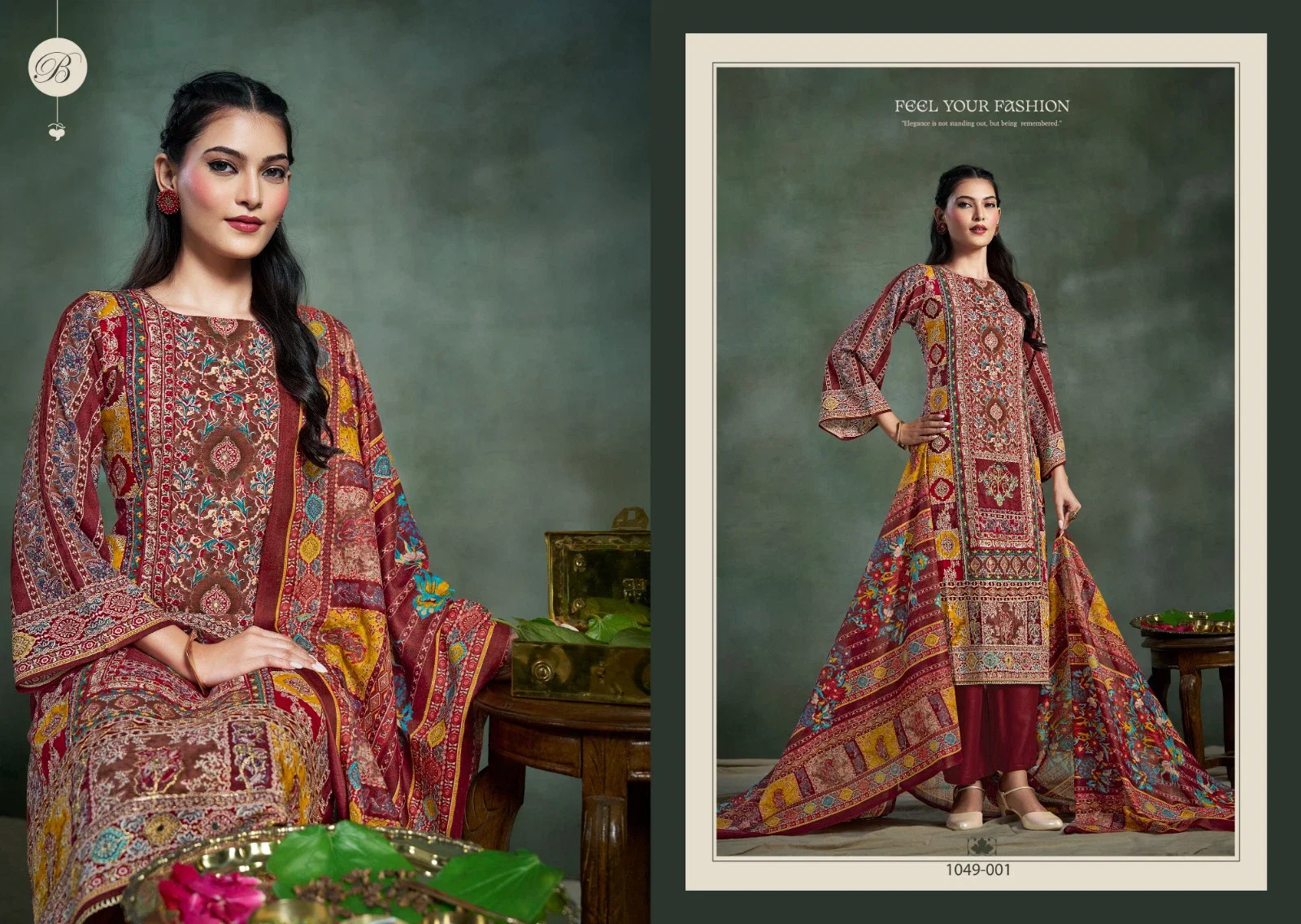 Belliza Suhana Digital Printed Fancy Dress Material Collection