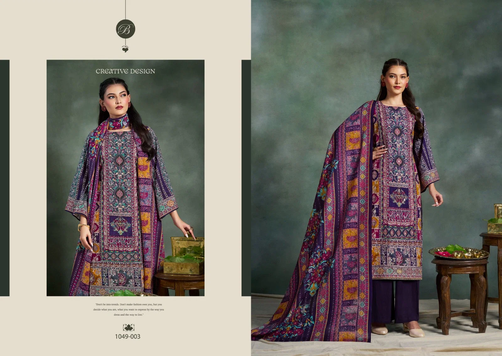 Belliza Suhana Digital Printed Fancy Dress Material Collection