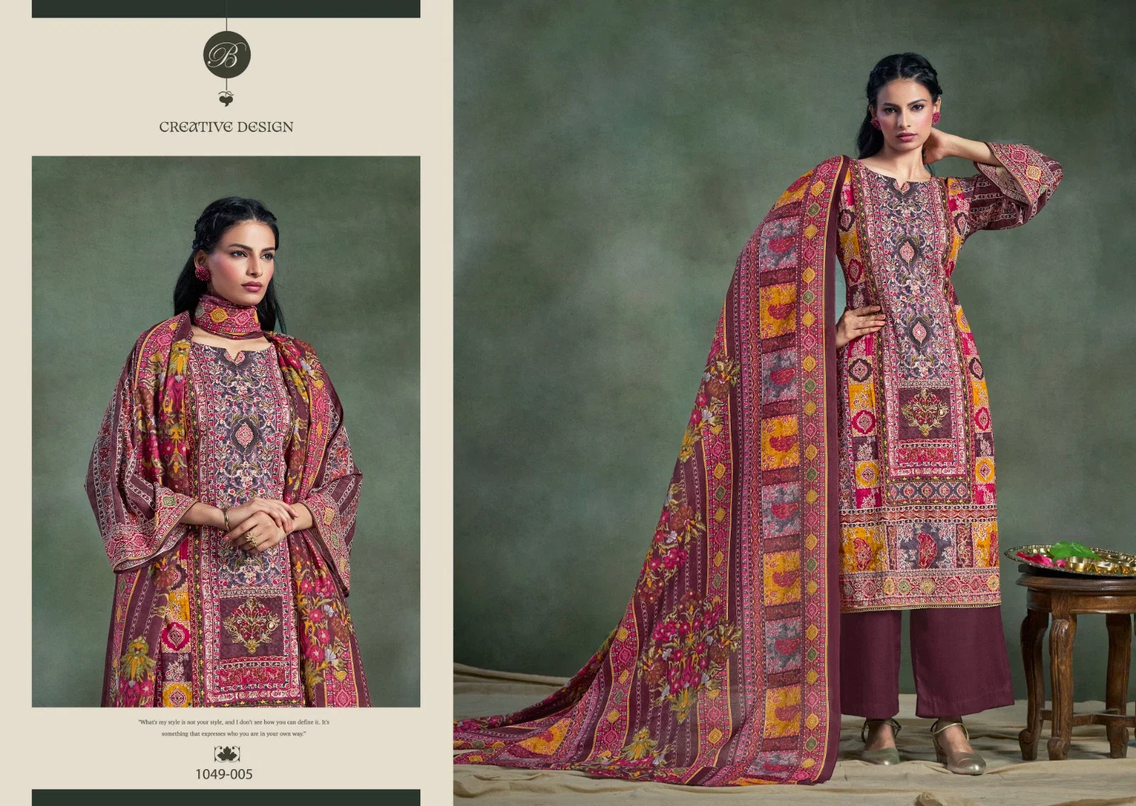 Belliza Suhana Digital Printed Fancy Dress Material Collection