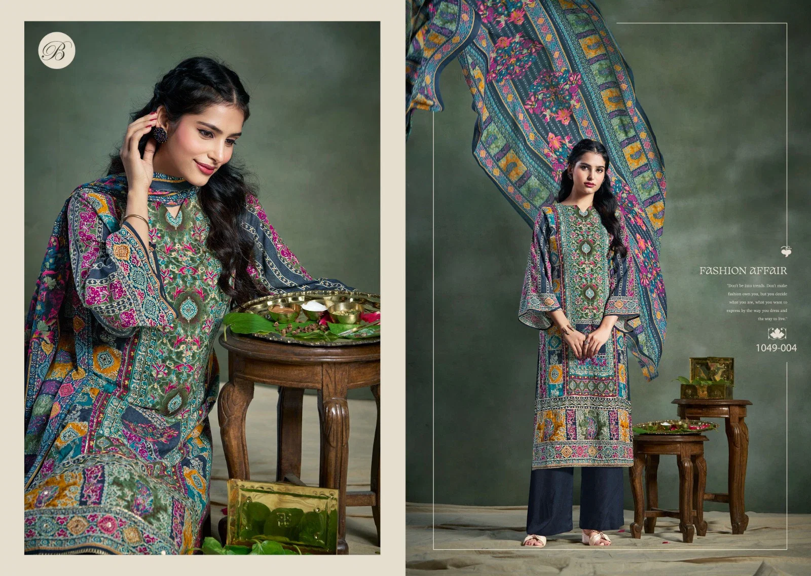 Belliza Suhana Digital Printed Fancy Dress Material Collection