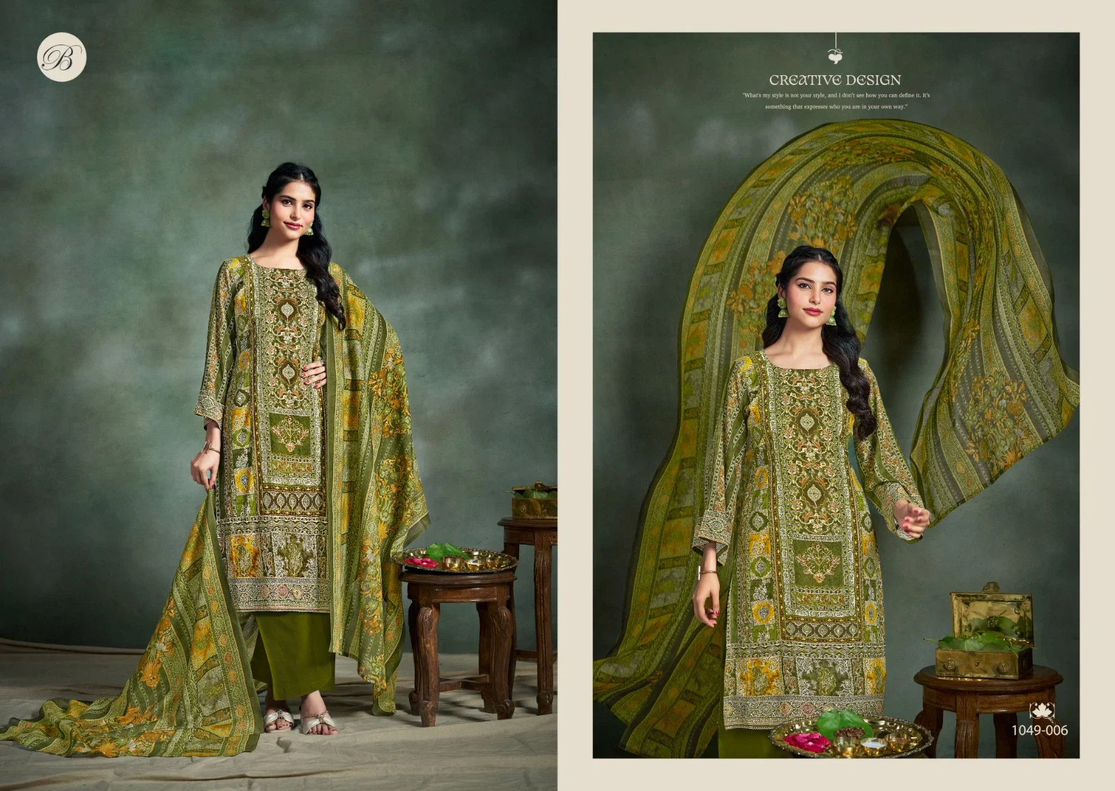 Belliza Suhana Digital Printed Fancy Dress Material Collection