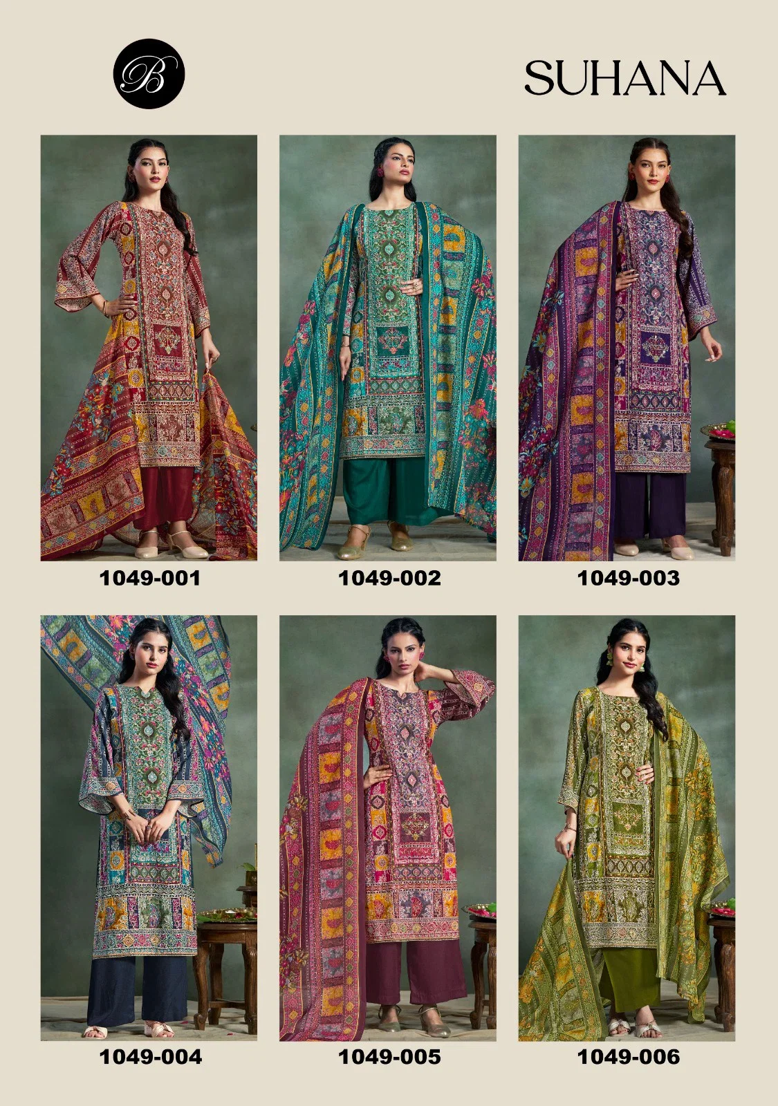 Belliza Suhana Digital Printed Fancy Dress Material Collection