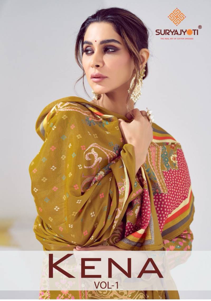 Suryajyoti Kena Vol 1 Jam Satin Printed Dress Material Collection