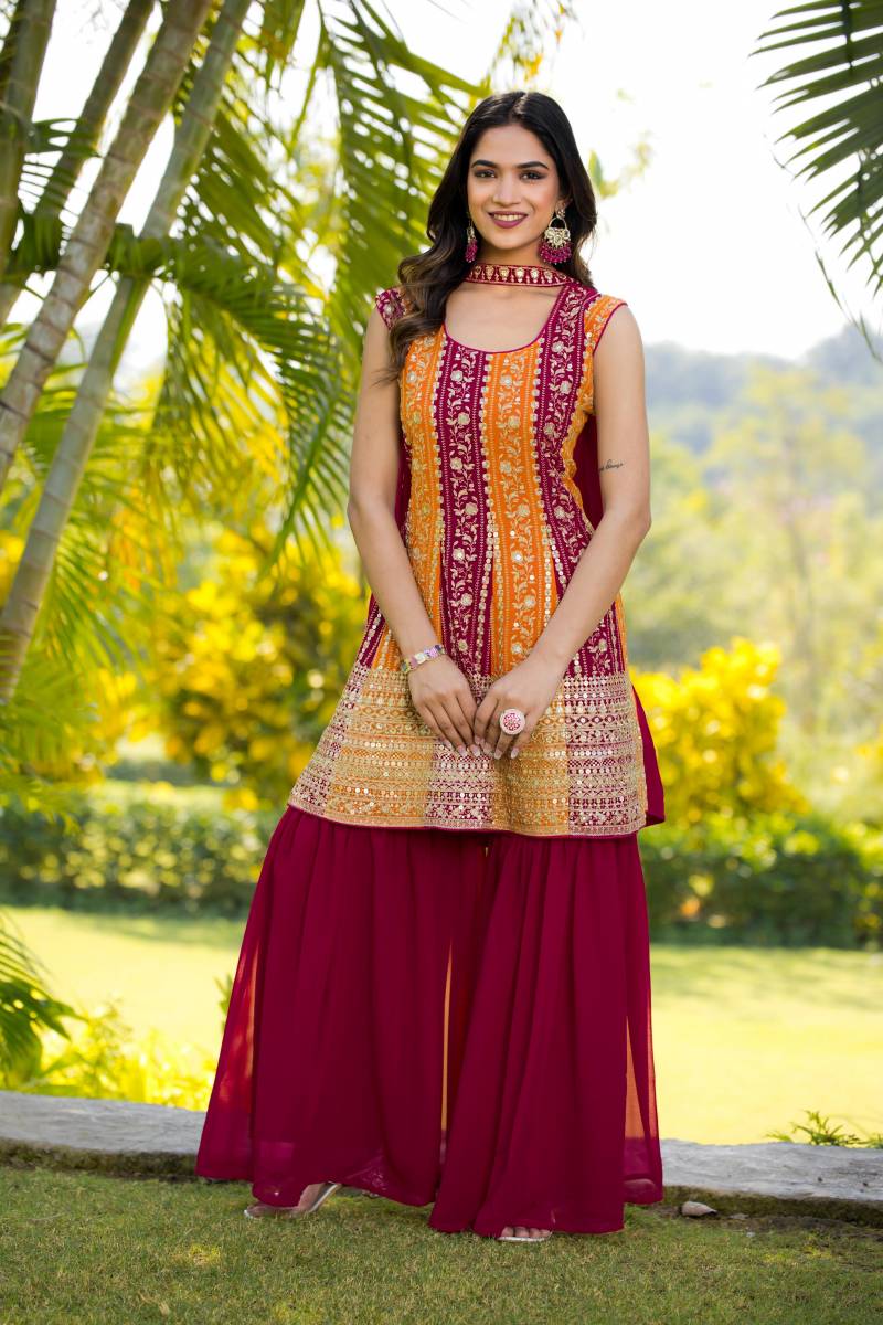 Th 003 A And B Blooming Georgette Salwar Kameez Collection