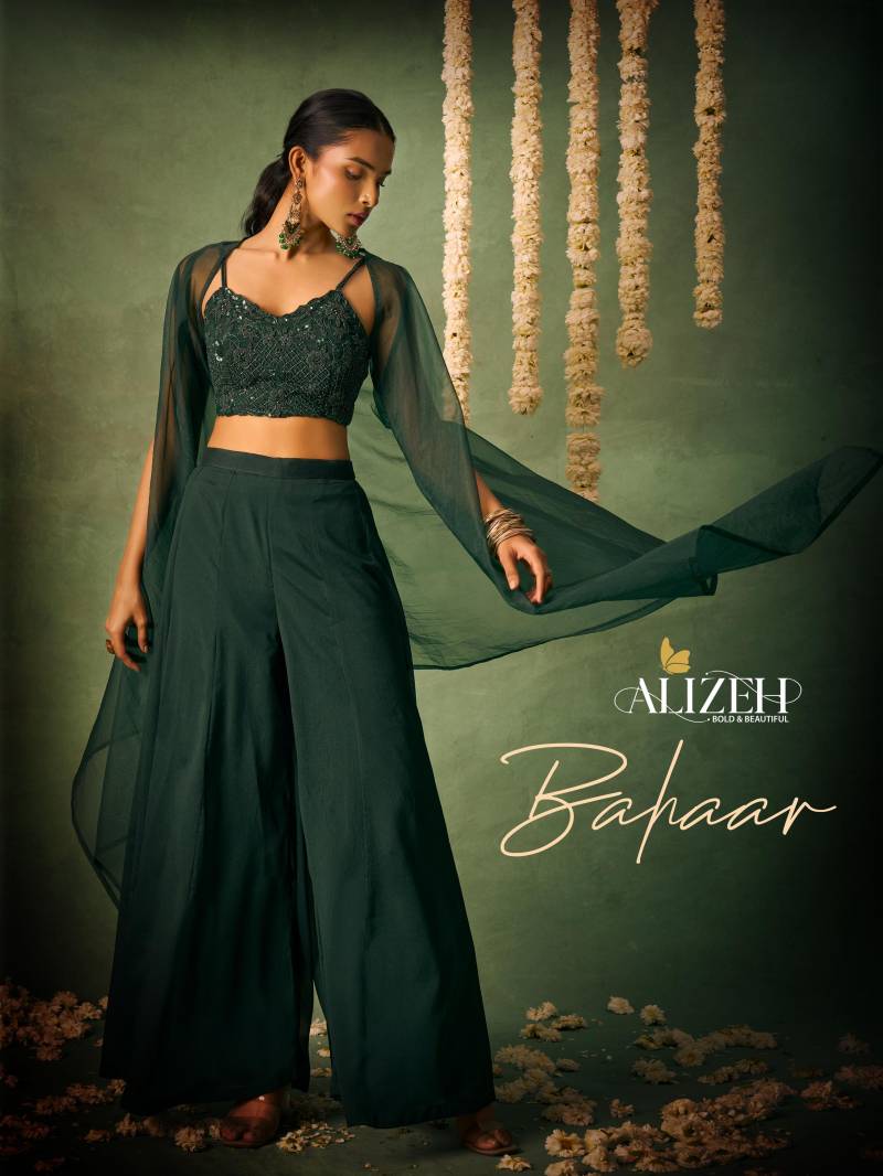 Alizeh Bahaar Chinon Designer Indo Western Collection