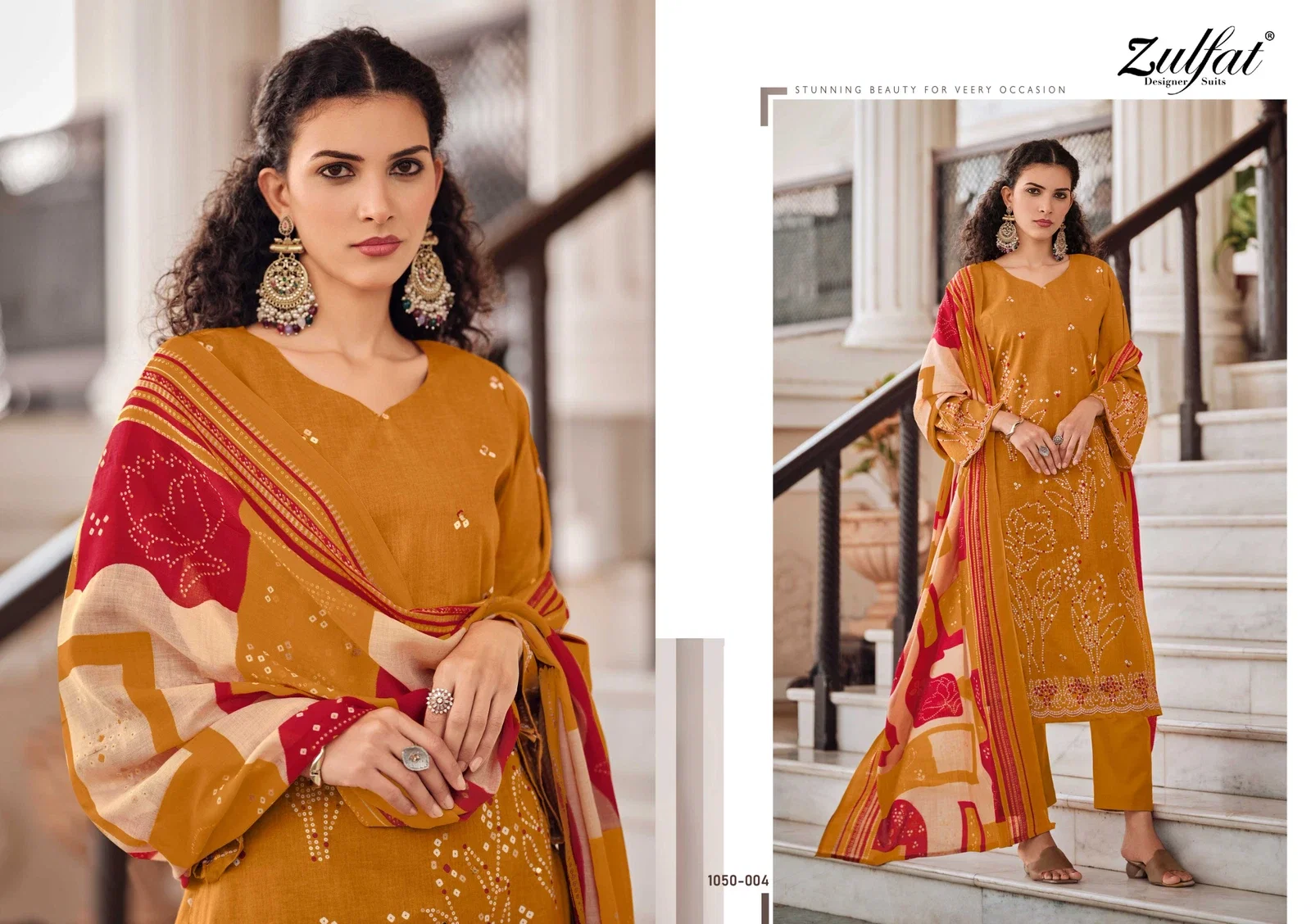 Zulfat Shanaya Vol 3 Cotton Printed With Handwork Dress Material