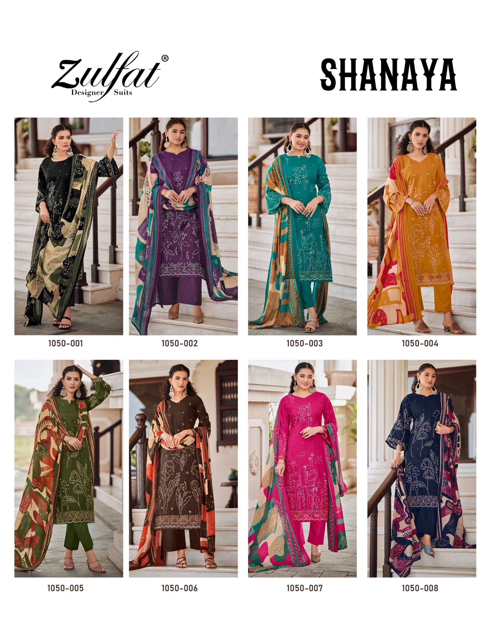 Zulfat Shanaya Vol 3 Cotton Printed With Handwork Dress Material