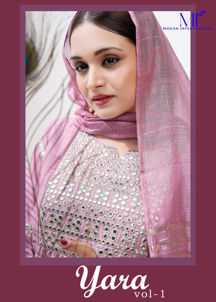 Moksh Yara Vol 1 Embroidered Kurti Bottom With Dupatta Collection