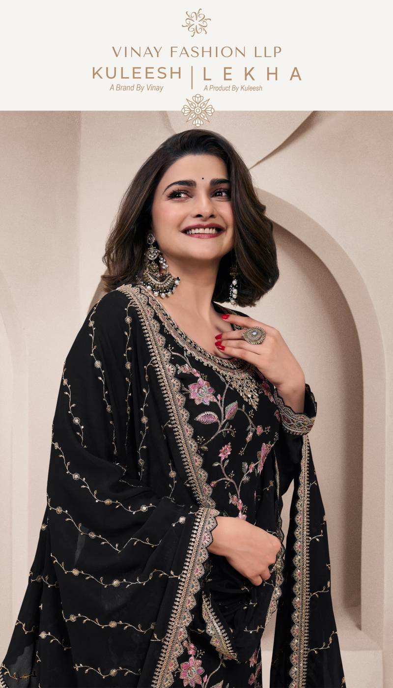 Vinay Kuleesh Lekha Chinon Designer Salwar Kameez Collection
