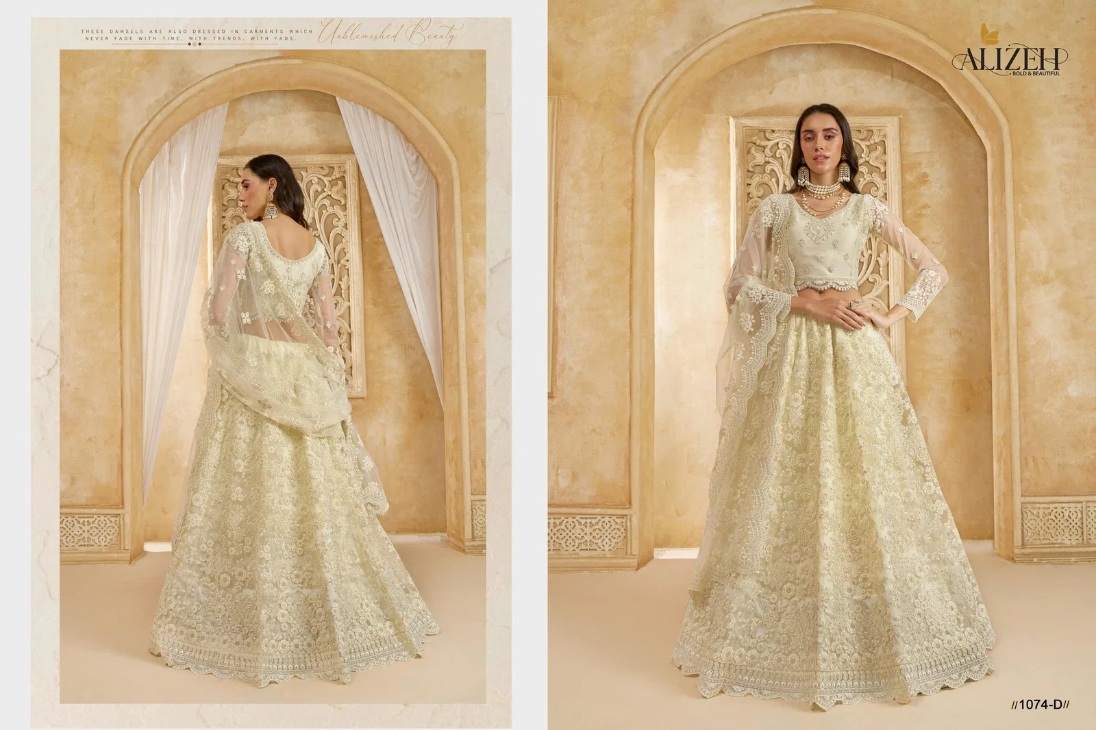 Alizeh The White Bride Vol 2 Net Wedding Wear Lehenga Choli