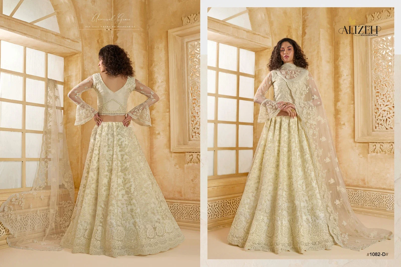 Alizeh The White Bride Vol 2 Net Wedding Wear Lehenga Choli