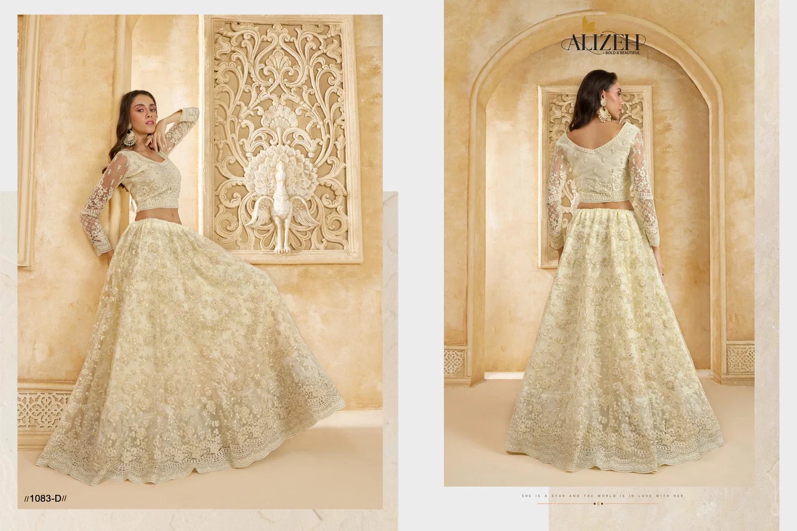 Alizeh The White Bride Vol 2 Net Wedding Wear Lehenga Choli