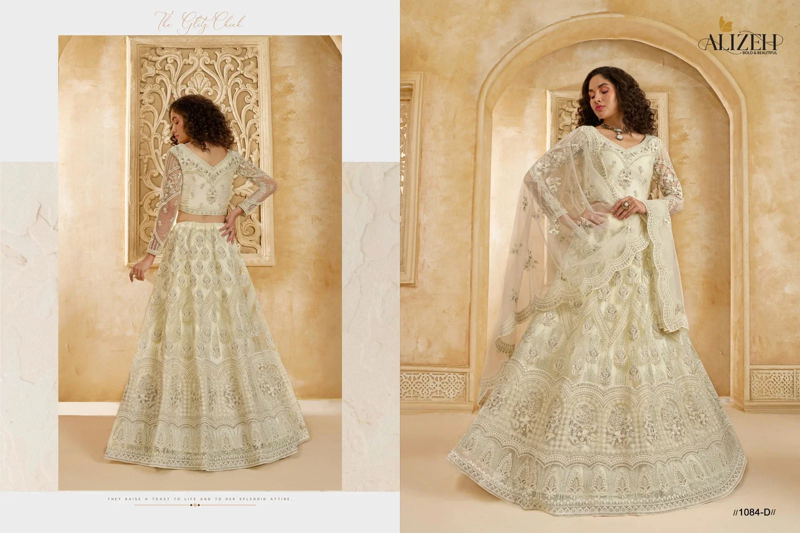 Alizeh The White Bride Vol 2 Net Wedding Wear Lehenga Choli