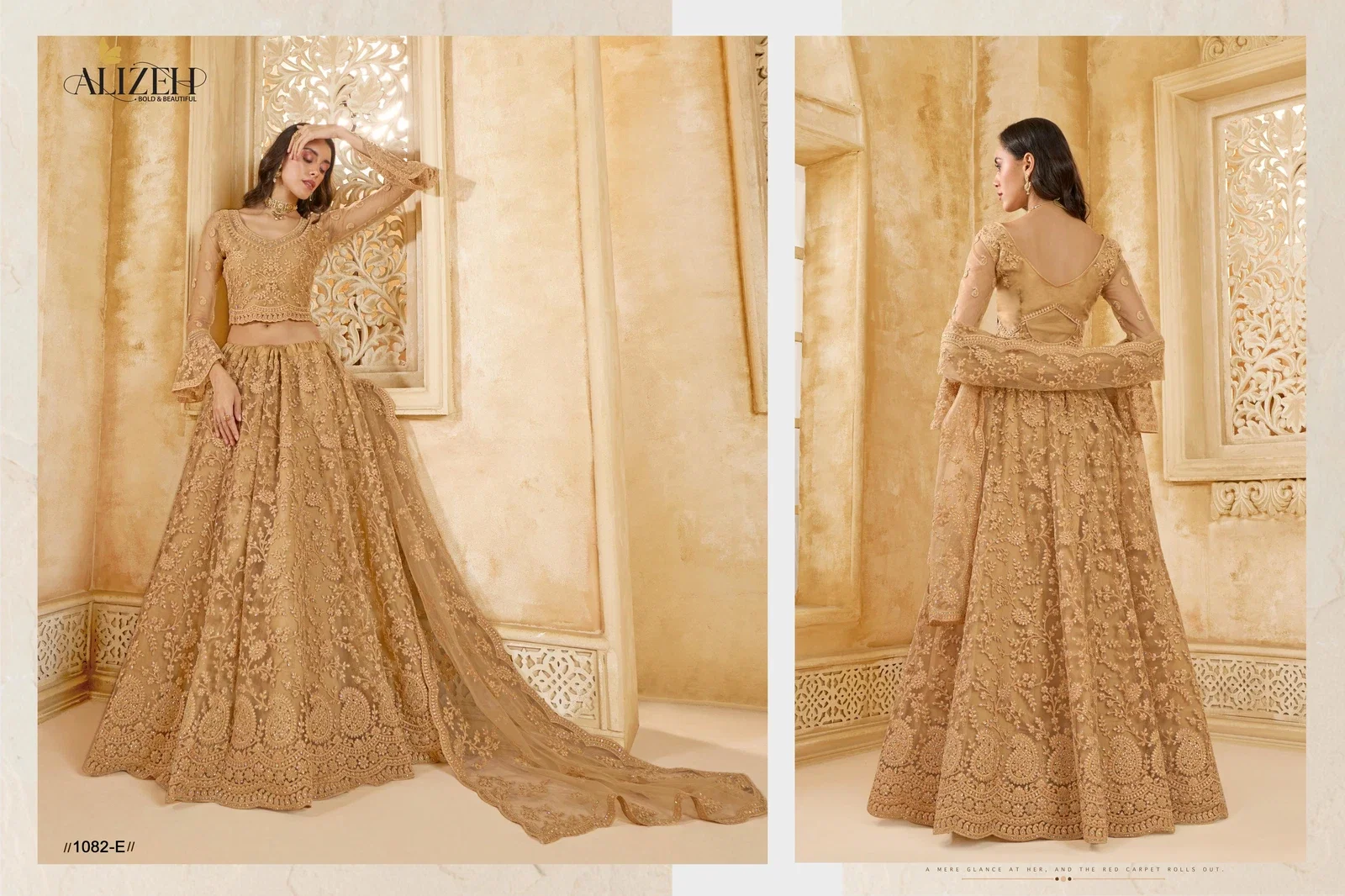 Alizeh The White Bride Vol 2 Net Wedding Wear Lehenga Choli