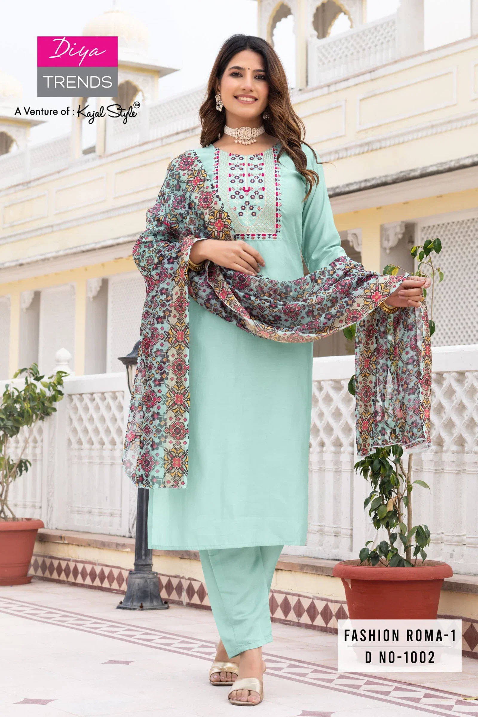 Fashion Roma Vol 1 By Diya Trends Straight Kurti Bottom With Dupatta