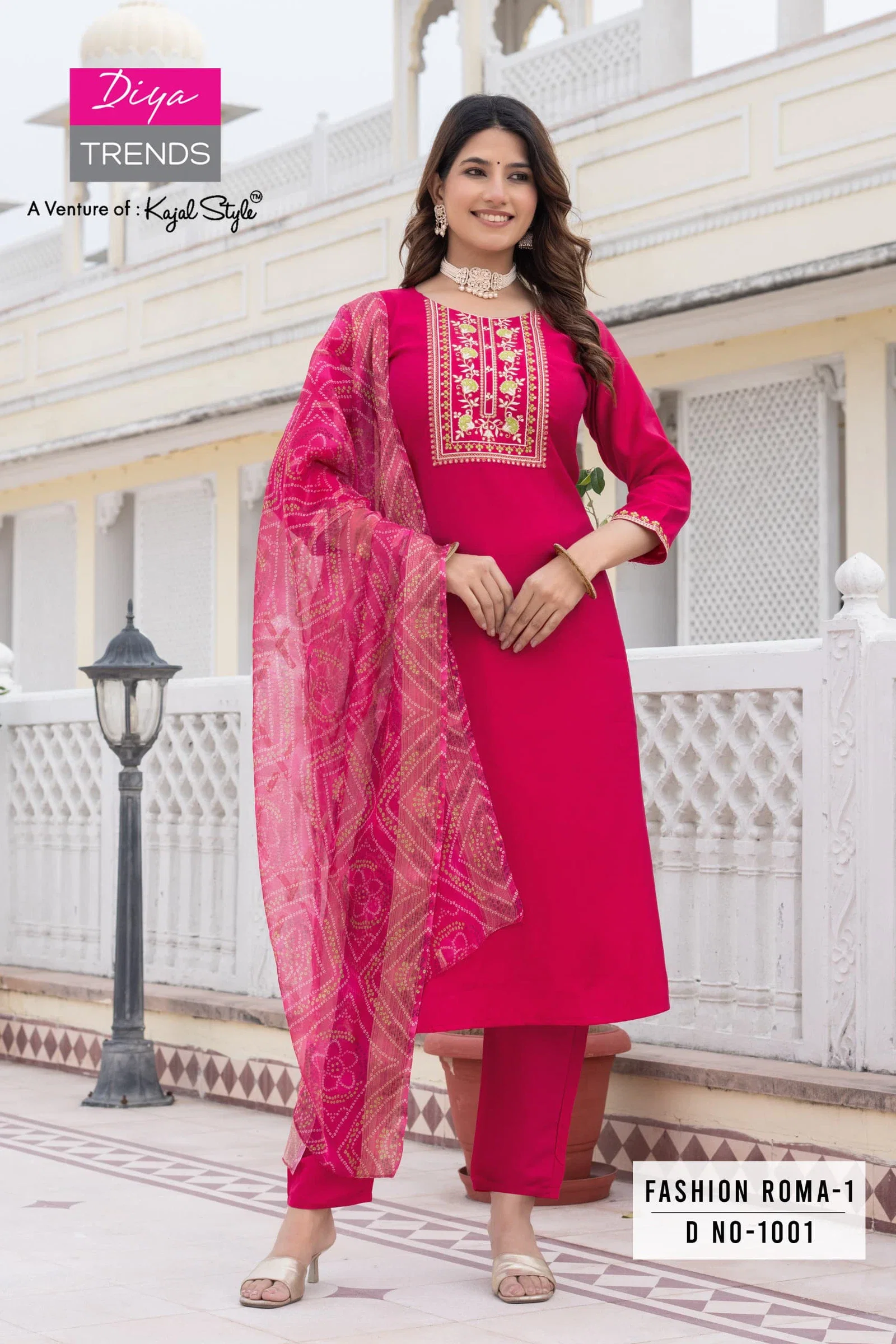 Fashion Roma Vol 1 By Diya Trends Straight Kurti Bottom With Dupatta