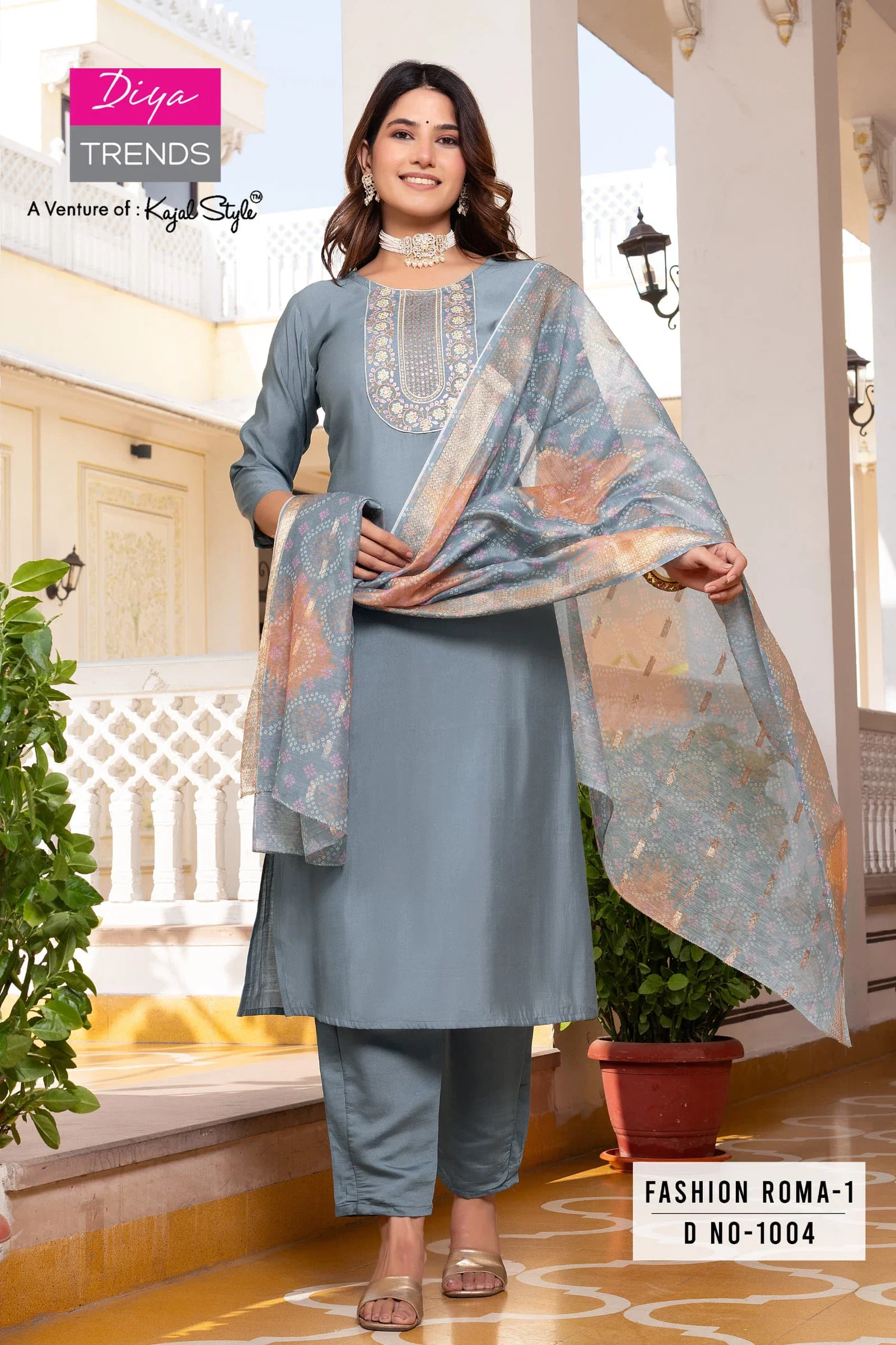 Fashion Roma Vol 1 By Diya Trends Straight Kurti Bottom With Dupatta