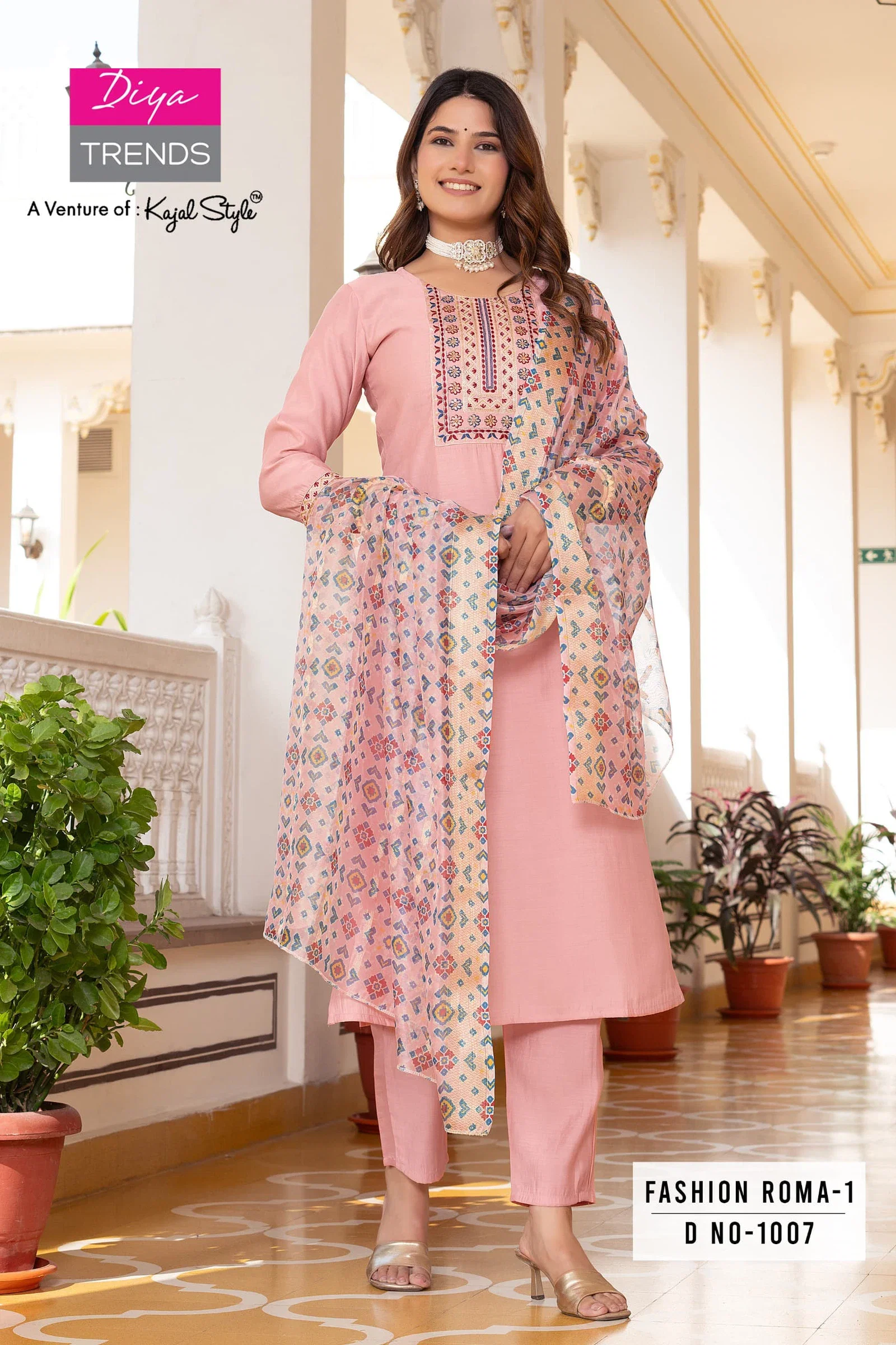 Fashion Roma Vol 1 By Diya Trends Straight Kurti Bottom With Dupatta