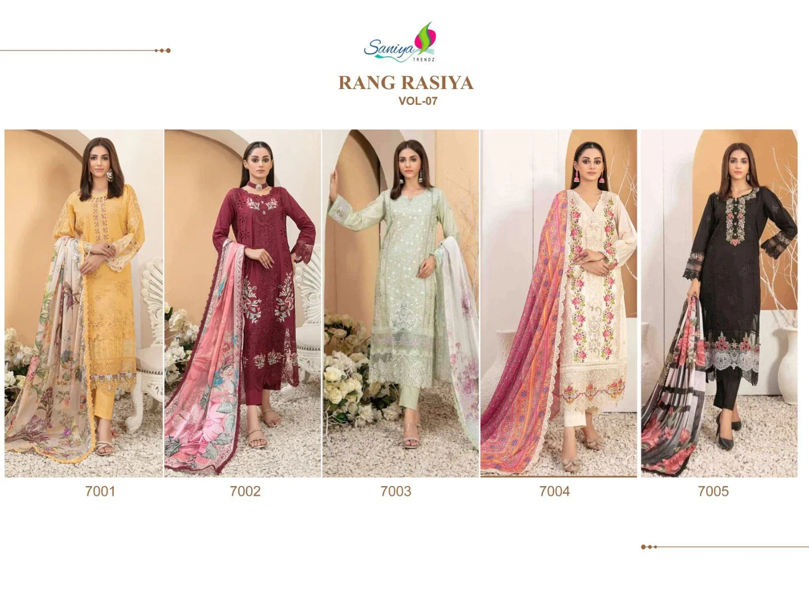 Saniya Rang Rasiya Vol 7 Pakistani Salwar Suit Collection